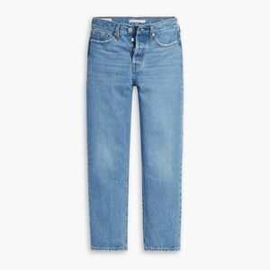 Levi’s Wedgie High-rise Classic Straight leg 5 picket Button Fly Jean-Med Wash
